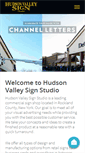 Mobile Screenshot of hudsonvalleysigns.com