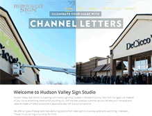 Tablet Screenshot of hudsonvalleysigns.com